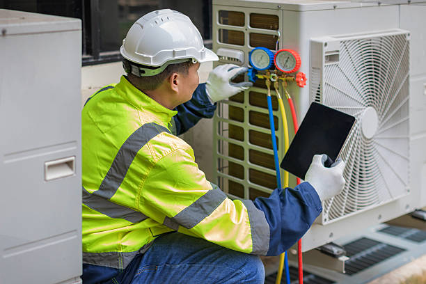 Professional Hvac technician working in Fairless Hills, PA